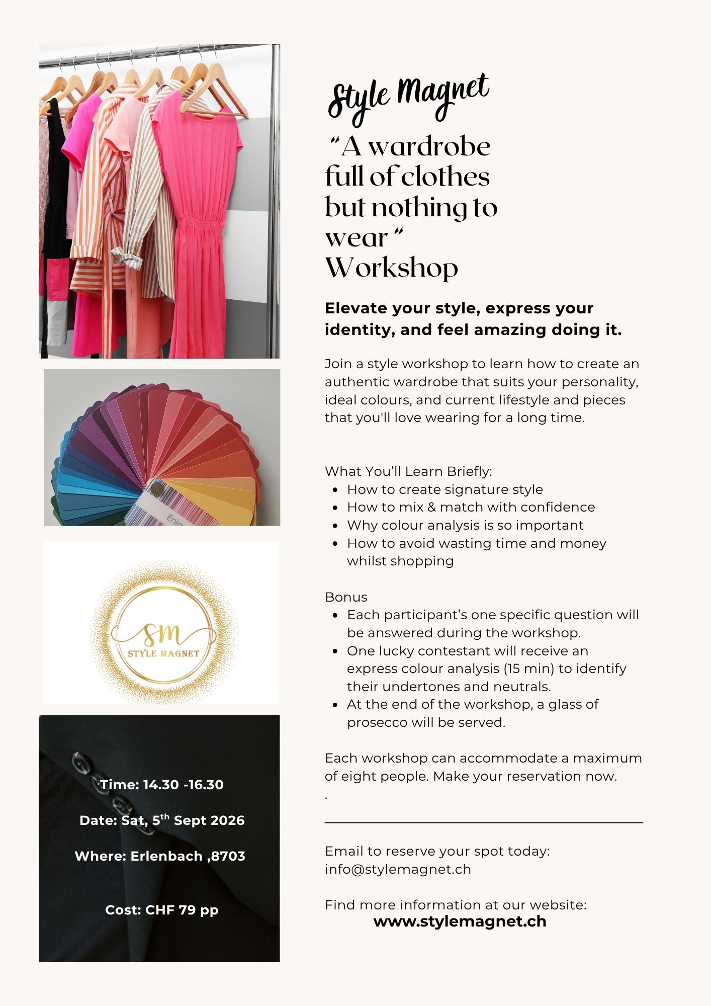 Workshop 💫 ” A wardrobe full of clothes but nothing to wear “